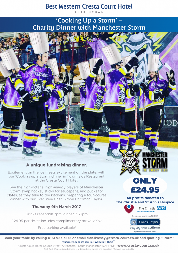 Cresta Court Manchester Storm A5 Flyer 2017